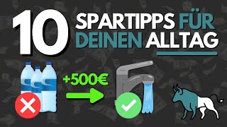 10 Spartipps für den Alltag in 10 Minuten  Mehr Geld sparen [upl. by Saidnac]