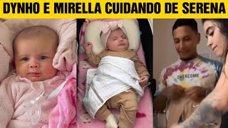 MIRELLA E DYNHO ALVES MOSTRAM ROTINA COM A FILHA SERENA [upl. by Fihsak767]