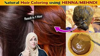 Correct way to use HENNA MEHNDI for DARK BROWN amp SILKY HAIR ll مہندی سے بالوں کو رنگنے کا طریقہ [upl. by Asirram]