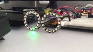 Arduino NeoPixel Ring 16 Vu Meter MSGEQ7 [upl. by Attenyw775]