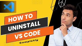 How to uninstall VS code completely  window 71011  VS code ko uninstall kese kare [upl. by Odnama]