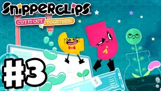 Snipperclips  Gameplay Walkthrough Part 3  Silly Science Cut It Out Together Nintendo Switch [upl. by Therese897]