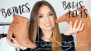 ¿BOTAS ALTAS O BOTINES TENDENCIA ¿QUE ME QUEDA MEJOR IDEAS DE OUTFITS [upl. by Ymaral]