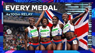 Daryll Neita Linford Christie amp MORE 🔥  Every 4x100m Medal Since Los Angeles 1984 🥇  Team GB [upl. by Steffi]