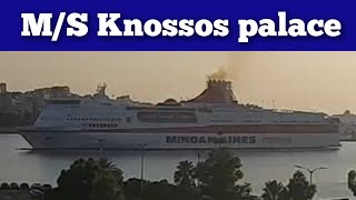 Minoan lines MS Knossos palace arriving to Piraeus [upl. by Seugram]