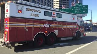 FDNY RESERVE RESCUE 06 COMING INTO A DETAIL [upl. by Asiaj]