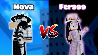 NovaExility vs Fer999  Blox Fruits PVP [upl. by Toombs]