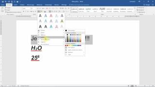 Le MENU POLICE dans WORD formation bureautique  Suite Office 365 [upl. by Shaw]