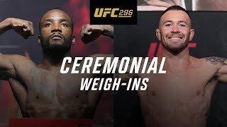 UFC 296 Ceremonial WeighIns [upl. by Oicor974]