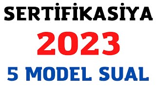 SERTİFİKASİYA 2023  5 MODEL SUALIN İZAHI  1  İBTİDAİ RİYAZİYYAT [upl. by Nissie]