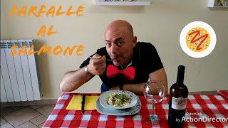 Farfalle al salmone Videoricetta [upl. by Asiulairam429]