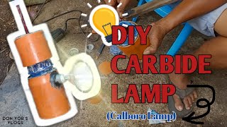 DIY CARBIDE LAMP CALBORO LAMP [upl. by Nirehtak]