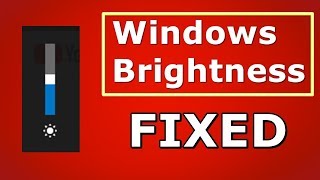 How to Repair  Fix Windows 81 brightness [upl. by Jews]