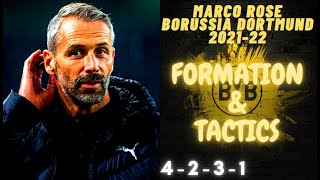 FIFA 22 HOW TO PLAY LIKE MARCO ROSE BORUSSIA DORTMUND 202122 FORMATION amp TACTICS [upl. by Enneillij975]