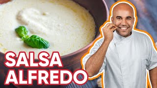 Como Preparar Salsa Alfredo  Receta Fácil y Deliciosa [upl. by Eidda]