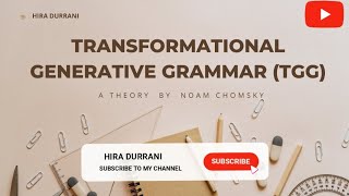 Transformational Generative Grammar TGG  Noam Chomsky  Syntactic Structures [upl. by Mij]