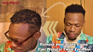 Unleash Your Mane Game Epic Natural Hair Twists for Men [upl. by Haswell405]