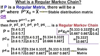 Prob amp Stats  Markov Chains 10 of 38 Regular Markov Chain [upl. by Lynn574]