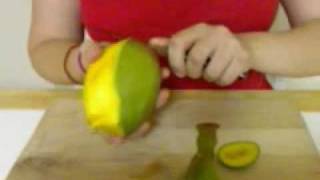 How to peel and pit a mango [upl. by Lesli]