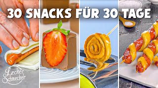 Die besten Snacks für einen ganzen Monat Einfaches Fingerfood in süß amp herzhaft [upl. by Annadiana]