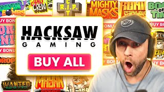 BUYING a BONUS on EVERY SLOT from HACKSAW GAMING Bonus Buys [upl. by Derwon]