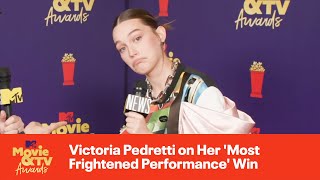 Victoria Pedretti on Her Most Frightened Performance Win  2021 MTV Movie amp TV Awards [upl. by Higgs]