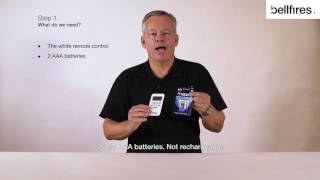 How to Replace the batteries in the white remote control [upl. by Alak941]