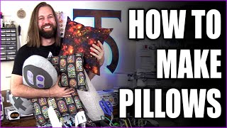 How to Sew Pillows Easy Beginner Sewing Tutorial for Beginners  Tock Custom [upl. by Arek]