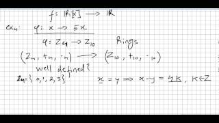 Group Theory 64 Ring Homomorphism and Ring Isomorphis examples [upl. by Crispa]