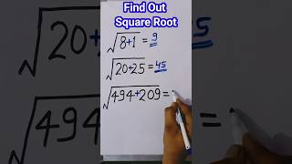 Find Out Square Root🖋️📰DP Singh Rajput youtubeshorts viralshots shortsfeed trending [upl. by Nunnery]