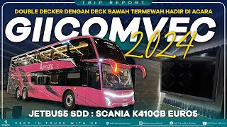 Double Decker Desain Interior Dek Bawah Termewah JETBUS5 SDD PO Kencana  SCANIA K410CB EURO5 [upl. by Elbring258]