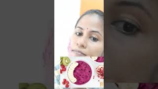 Dragon fruit facialFruit facialSunni Pindi loversNatural facials are best everDorasanidesigners [upl. by Alliehs]