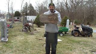 Nealon Uncovering and resetting Nealon Family Graves after 24 years Oakland Cemetery Hampton 23669 [upl. by Ettenel]