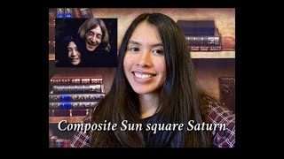 Composite Sun square Saturn example of John and Yoko [upl. by Eniamor]