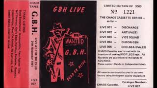 GBH  Live  The 100 Club London England 112481 [upl. by Inail]