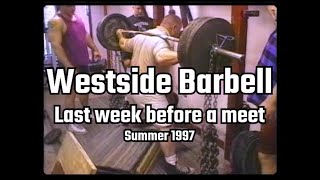 Westside Barbell  Traning for APF Nationals 1997 [upl. by Olympe]