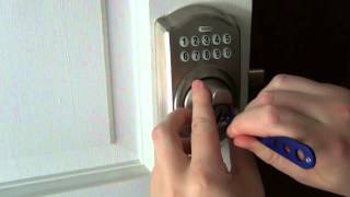 Picking raking Open A Schlage Electronic Deadbolt [upl. by Wiltz]