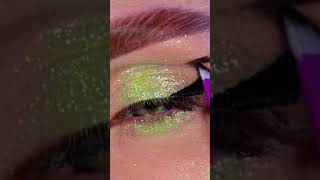 🌴which one is the most beautiful1234 greenmakeup greeneyemakeuplook eyemakeup [upl. by Inaffets]