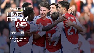 A BIG WIN  Arsenal 42 Leicester City  LIVE FROM N5  Postmatch show 📺  Premier League [upl. by Elegna]