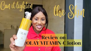 Review on OLAY Vitamin C lotion  does OLAY vitamin C lotion lightens the skin [upl. by Anuaik923]