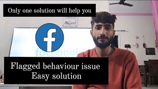 facebook Flagged behaviour issue easy solution 😲 [upl. by Armillda]