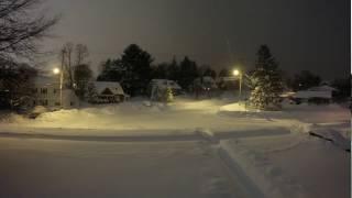 Winter Storm Stella Time Lapse Start to Finish [upl. by Ferde]