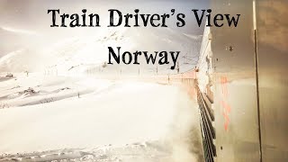 TRAIN DRIVERS VIEW Winter Wonderland on the Bergen Line [upl. by Diarmuid]