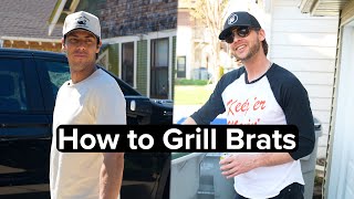 Grillin Brats with Christian Yelich [upl. by Aulea]