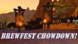 Brewfest Chowdown Wow Quest  Brewfest Event  Horde  Chowdown Champion Token [upl. by Tacita]