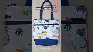 Beautiful Tote Bag for Daily Uses  Diy tote bag cutting and stitching  Cloth bag shortsvideo bag [upl. by Toiboid]