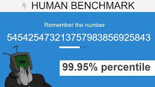 Programmer VS The Human Benchmark Test  Number Memory [upl. by Ayote]