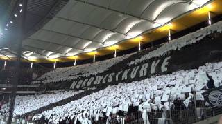 EINTRACHT FRANKFURT  1 FC Kaiserslautern I CHOREO NORDWESTKURVE [upl. by Lrat]