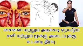 Treatment For Sinus cold nose blockage jala neti kriya technique By DrLakshmi Andiappan in Tamil [upl. by Natsyrt902]