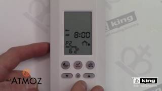 ATMOZ WIFI V20 Thermostat Manual Programming Your Schedule Programming With The Buttons [upl. by Dnomsaj]